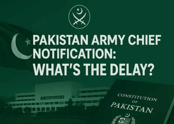 Pakistan Army Chief Notification Delayed: What’s Behind the Controversy?